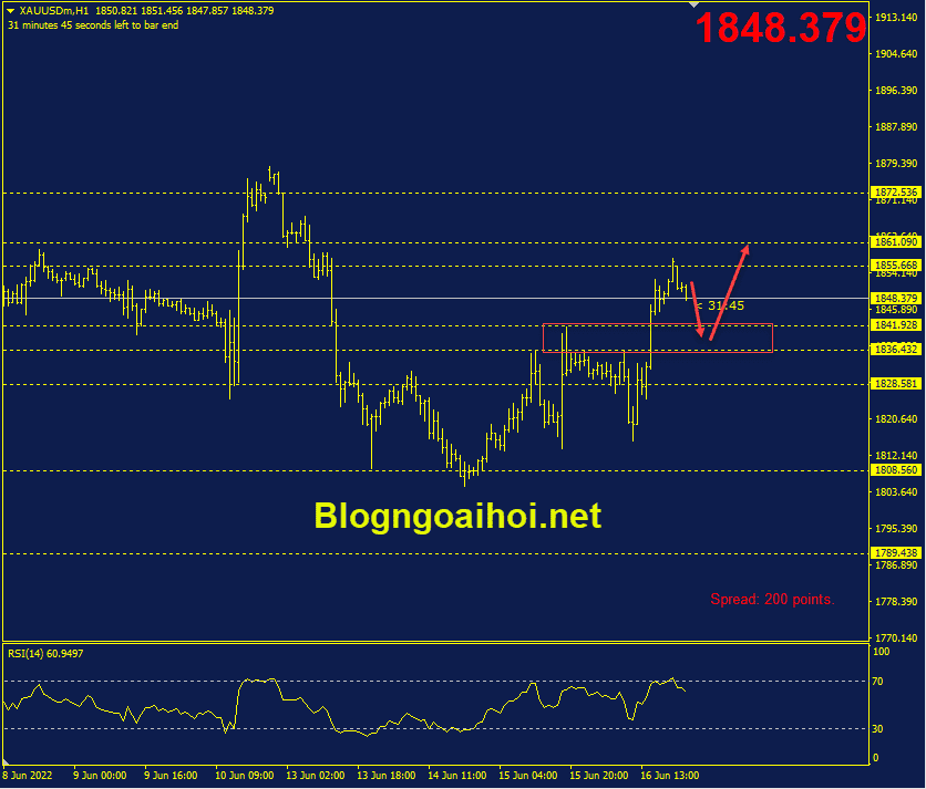 Bài phát biểu của chủ tịch FED Powell.- vang-17-6-ho-tro-quan-trong_optimized